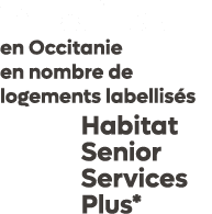 1er bailleur en Occitanie en nombre de logements labellis s Habitat Senior Services Plus* 