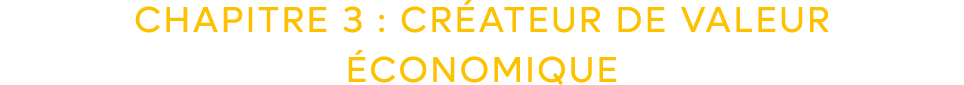 CHAPITRE 3 : CR ATEUR DE VALEUR CONOMIQUE
