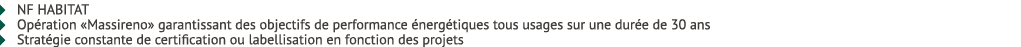 � NF HABITAT � Op ration «Massireno» garantissant des objectifs de performance nerg tiques tous usages sur une dur e...