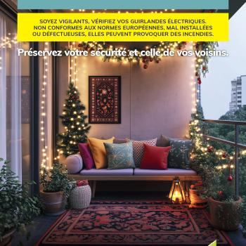 Un balcon sécurisé, des fêtes illuminées : nos conseils pour des décorations sans risque !