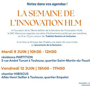 Programme Semaine Innovation HLM 2026