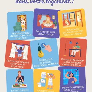 Fortes chaleurs : adoptez les bons réflexes dans votre logement !